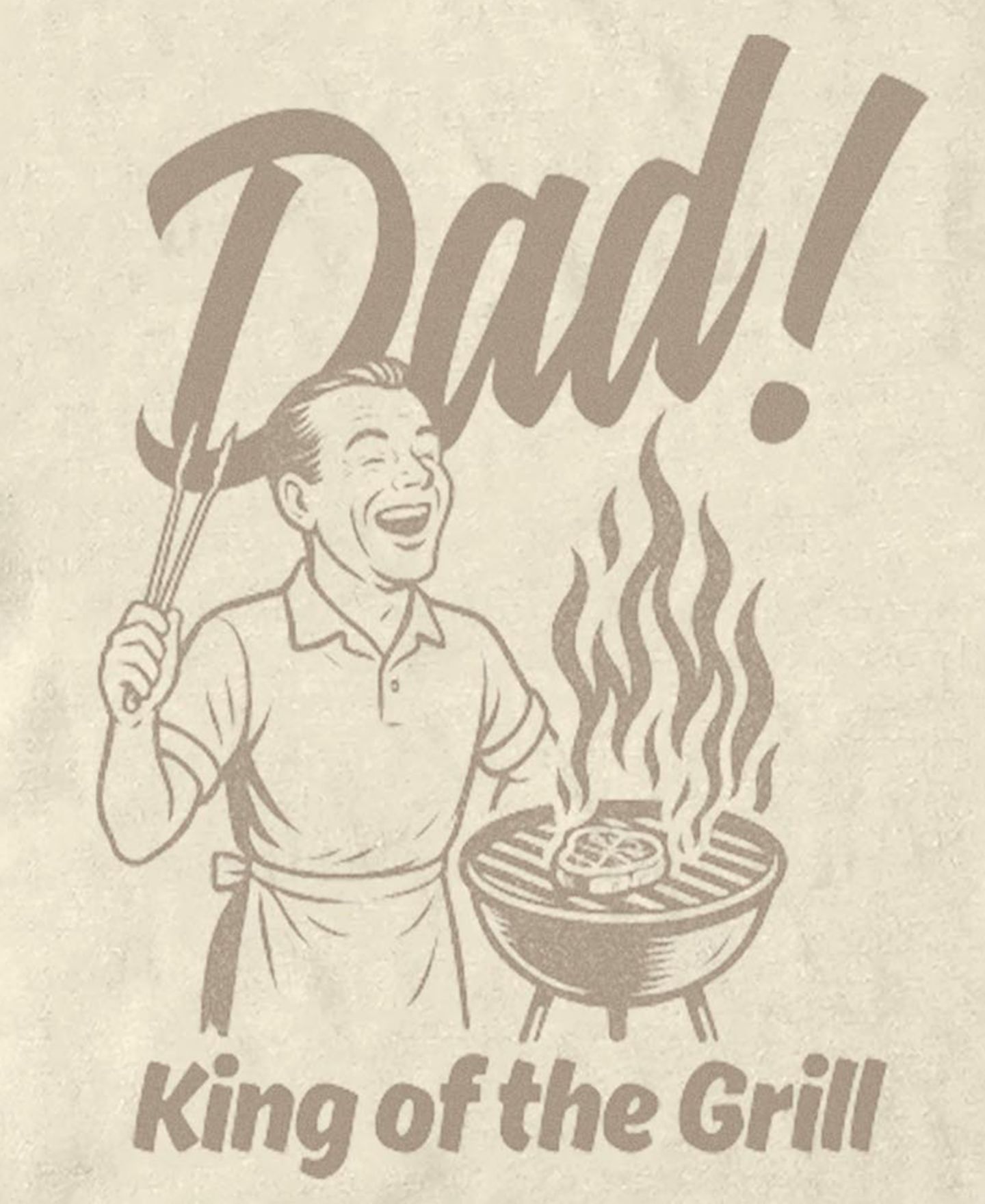 Мужская футболка Fifth Sun King Of The Grill Short-Sleeve, цвет: Натуральный — фото 3