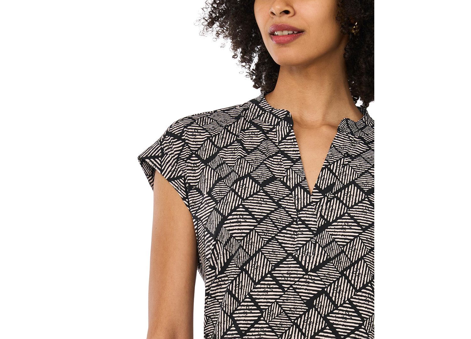 Women's Printed Short-Sleeve Top