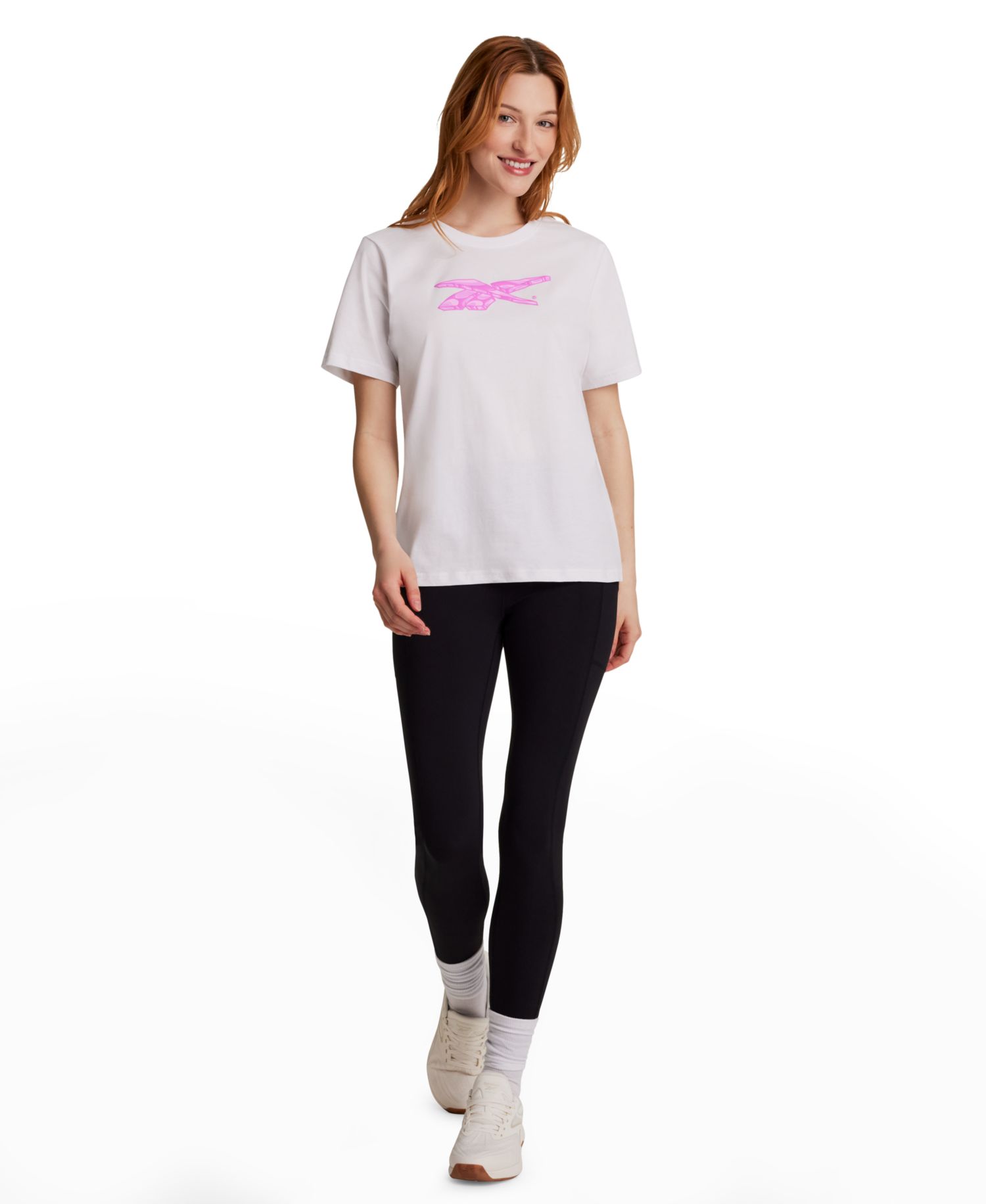 Women's Vector Boxy Crewneck Graphic Print Top