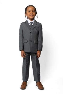 Toddler Boys 007 Slim Fit 5-Piece Shirt, Tie, Jacket, Vest and Pants Suit Set