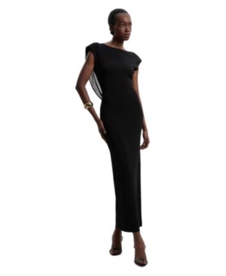 black leather strapless mini dress | Balloon Silhouette Dresses Womens Charmingly Yours Strapless Karen Kane Women's Petite Size:3X (22-24) child:Black Luxe Satin