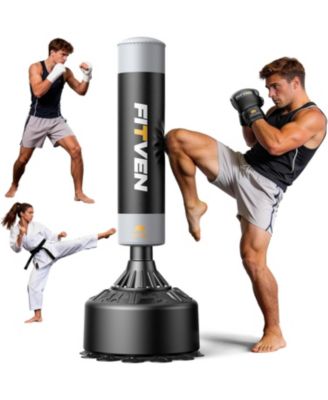 70'' Freestanding Punching Bag with Gloves, Heavy Boxing Bag with Suction Cup Base for Adult and Teens Home Gym Training