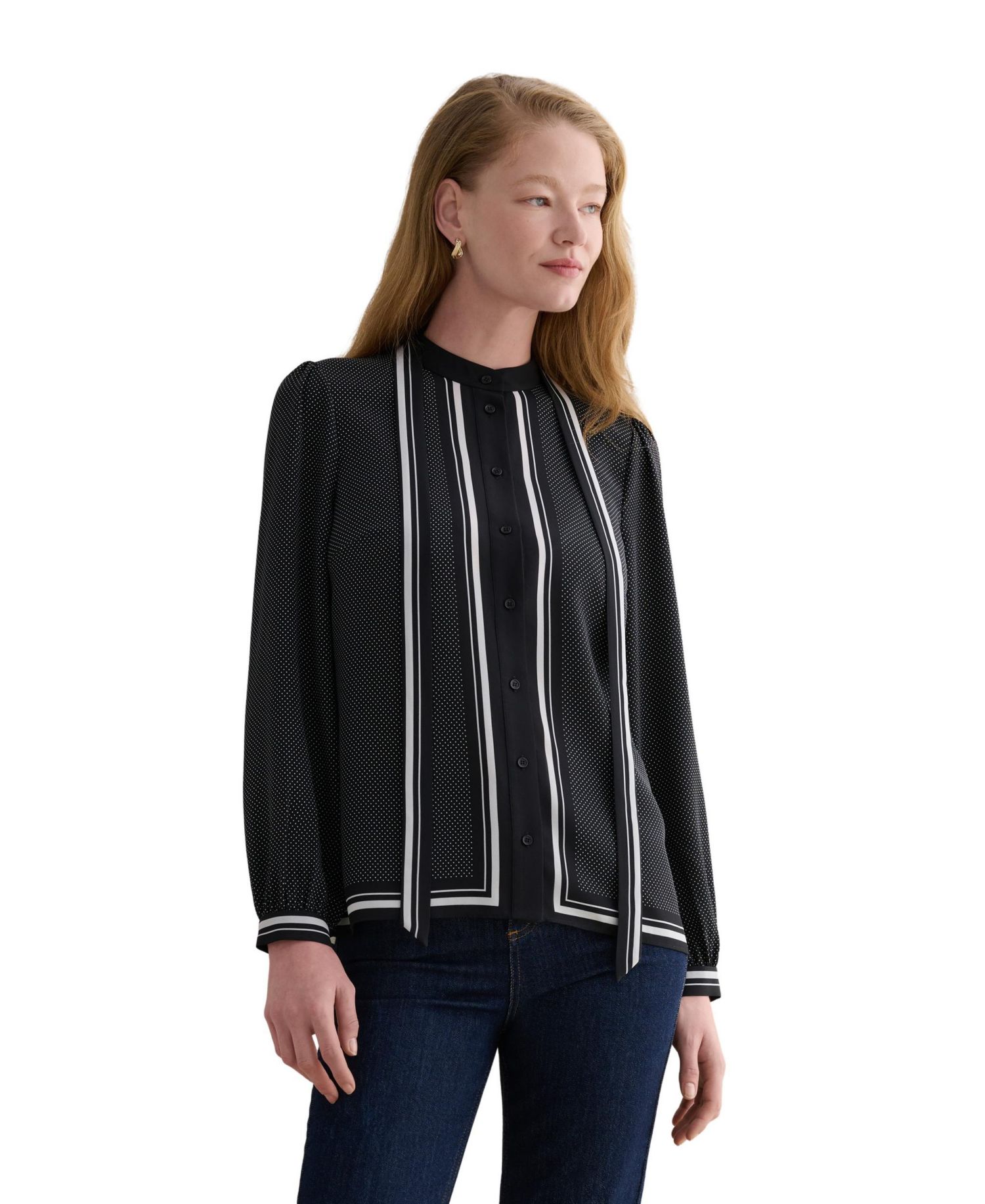 Women's Valerie Tie-Neck Blouse