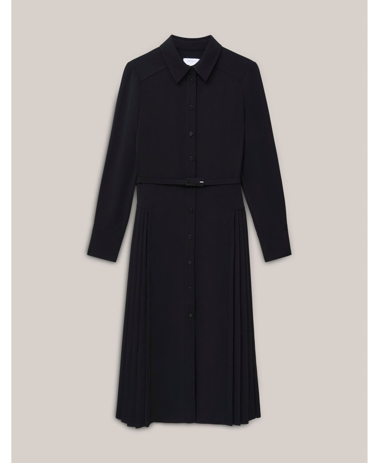 Women's Ginny Belted Pleated Midi Shirt Dress