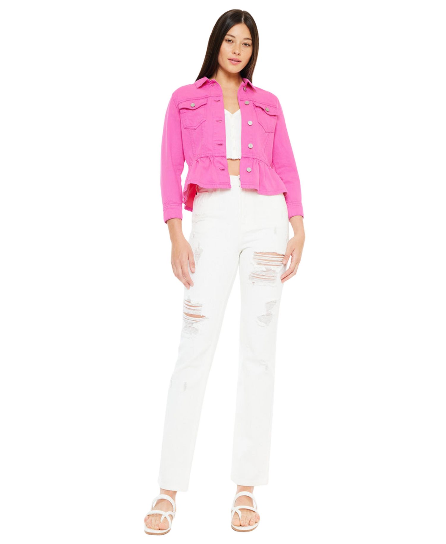 Women's Marilou Peplum Denim Jacket