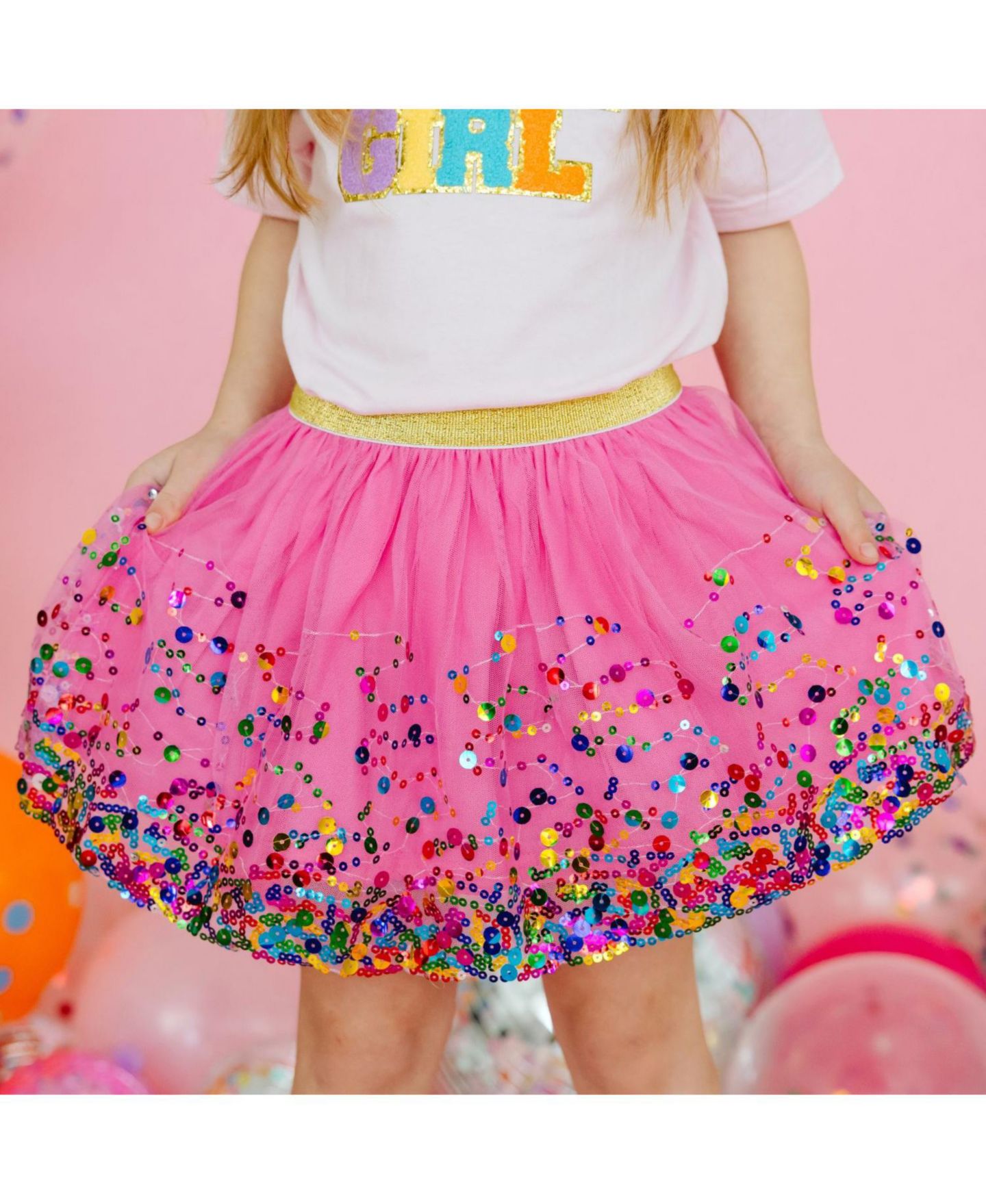 Юбка Sweet Wink Raspberry Confetti Tutu для девочек, цвет: Малиновый — фото 3