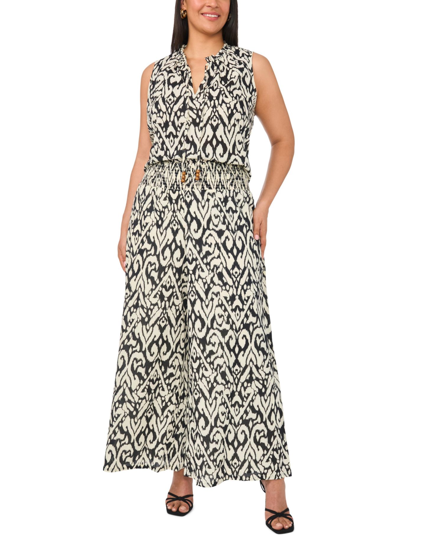 Plus Size Mid-Rise Cropped Wide-Leg Pants