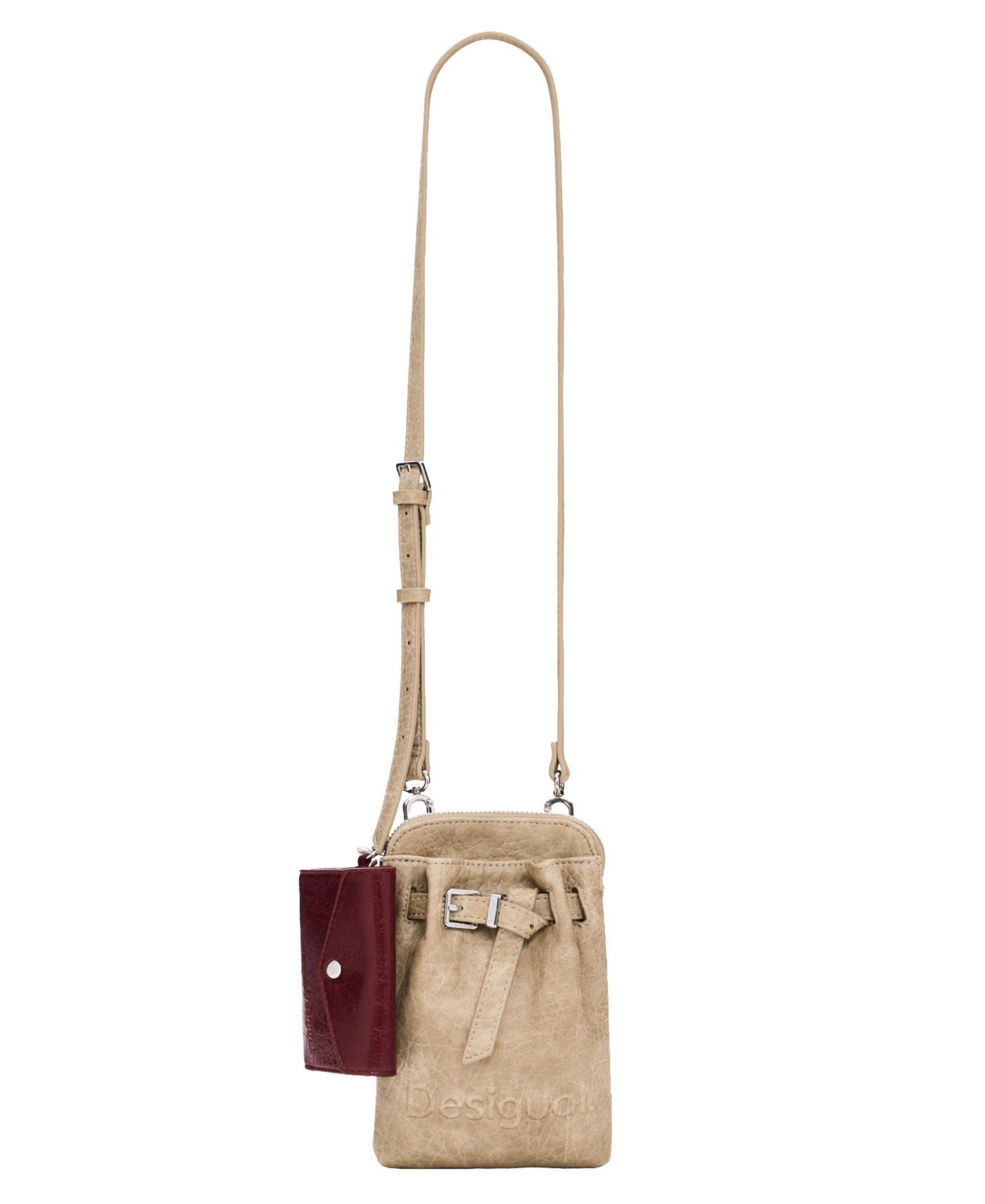 Women's Beige mobile phone holder