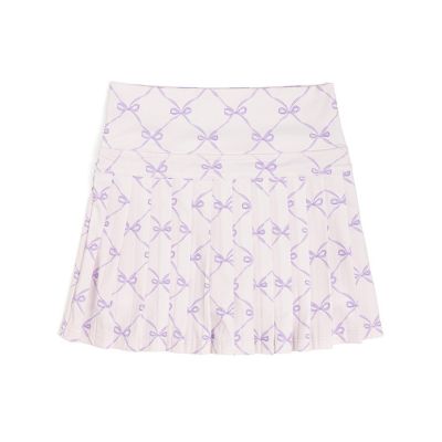 Toddler Girls Lavender Bow Trellis Athletic Skort
