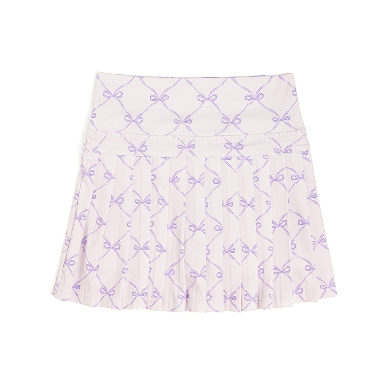 Toddler Girls Lavender Bow Trellis Athletic Skort