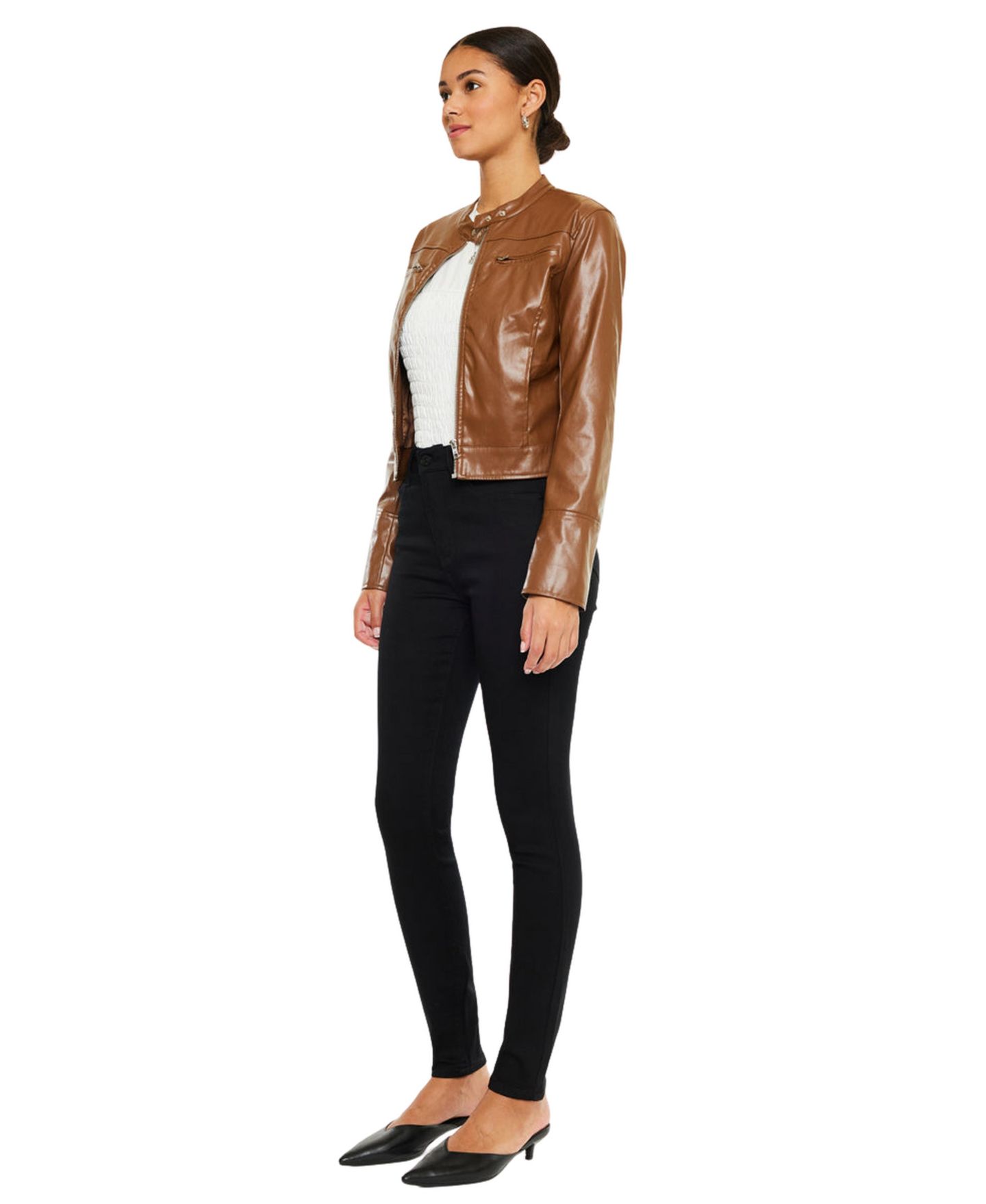 Женские джинсы KanCan Vanessa High Rise Super Skinny, цвет: Чёрный — фото 3