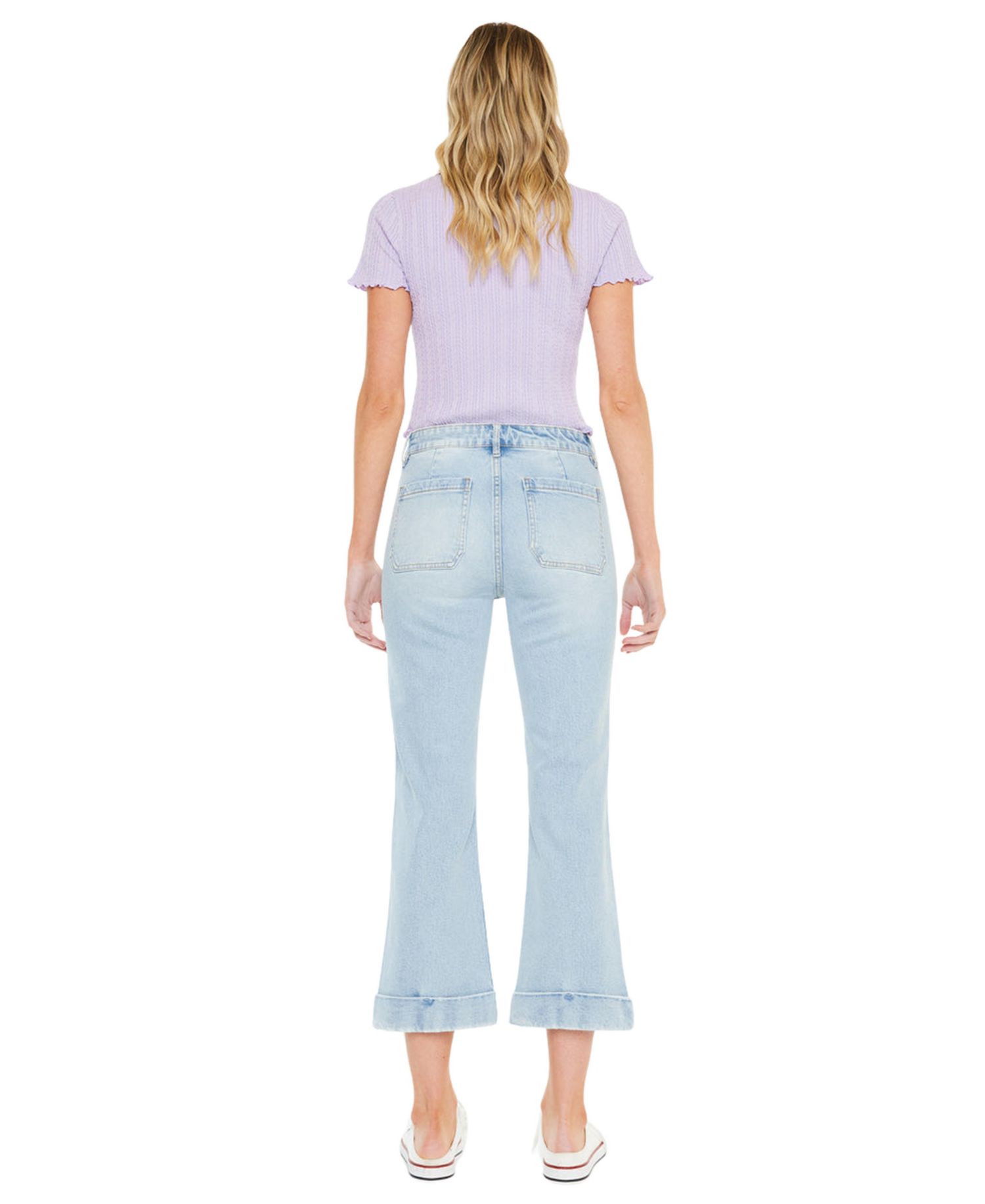 Women's Angelina High Rise Crop Flare Jeans