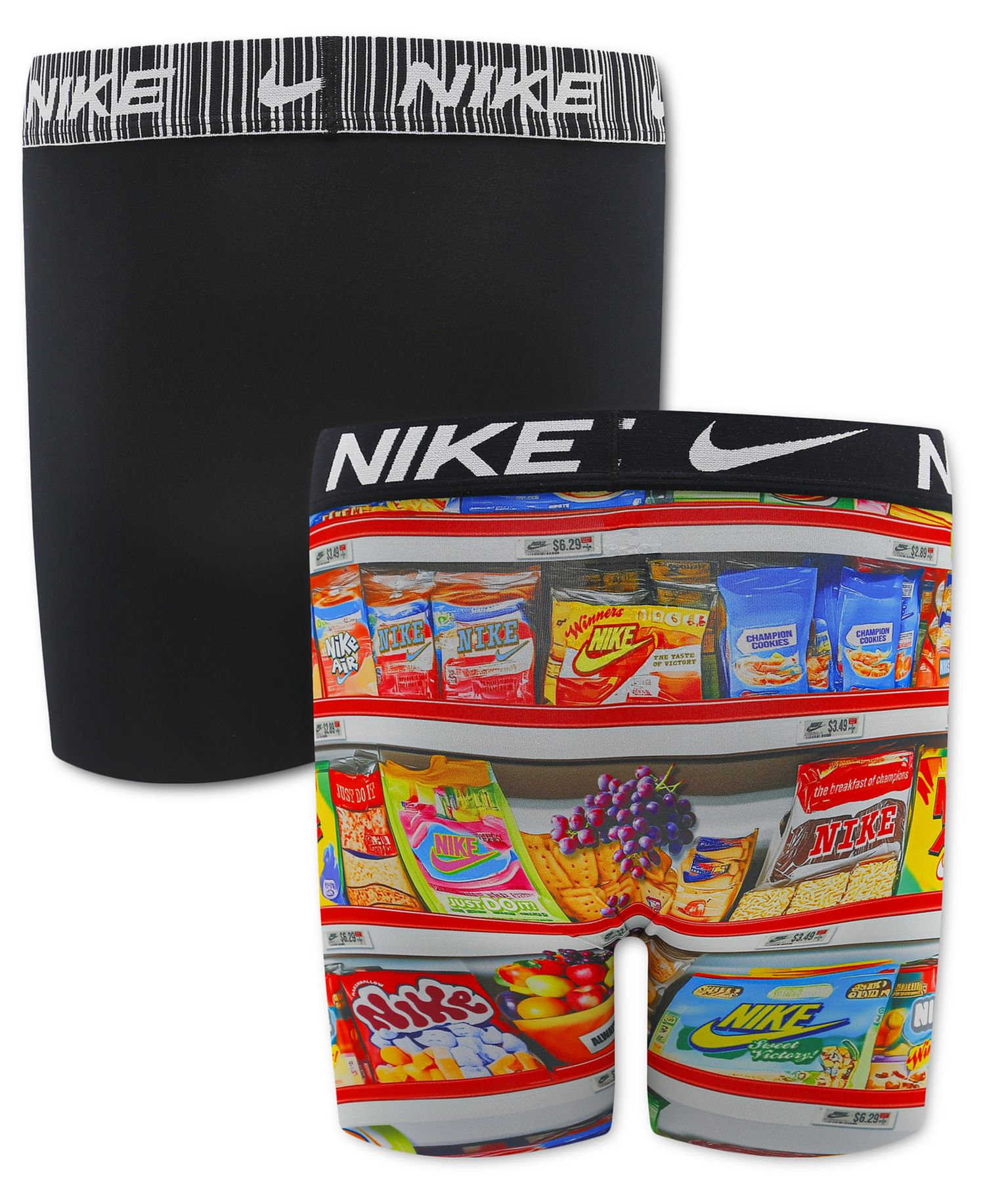 Boys' 8-20 Printed Long Boxer Briefs, 2-Pack