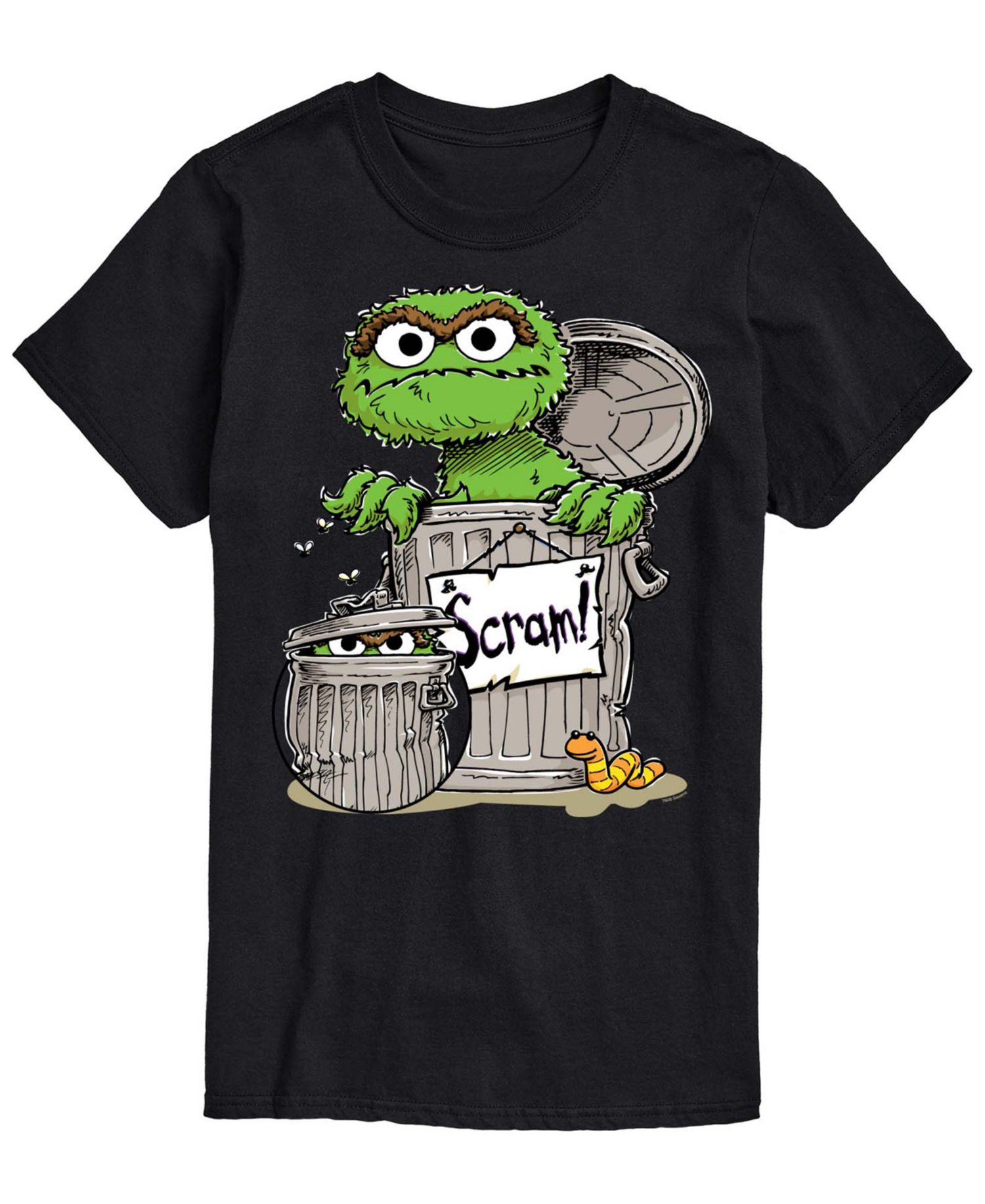 Men's Sesame Street Oscar The Grouch Short-Sleeve Graphic T-Shirt