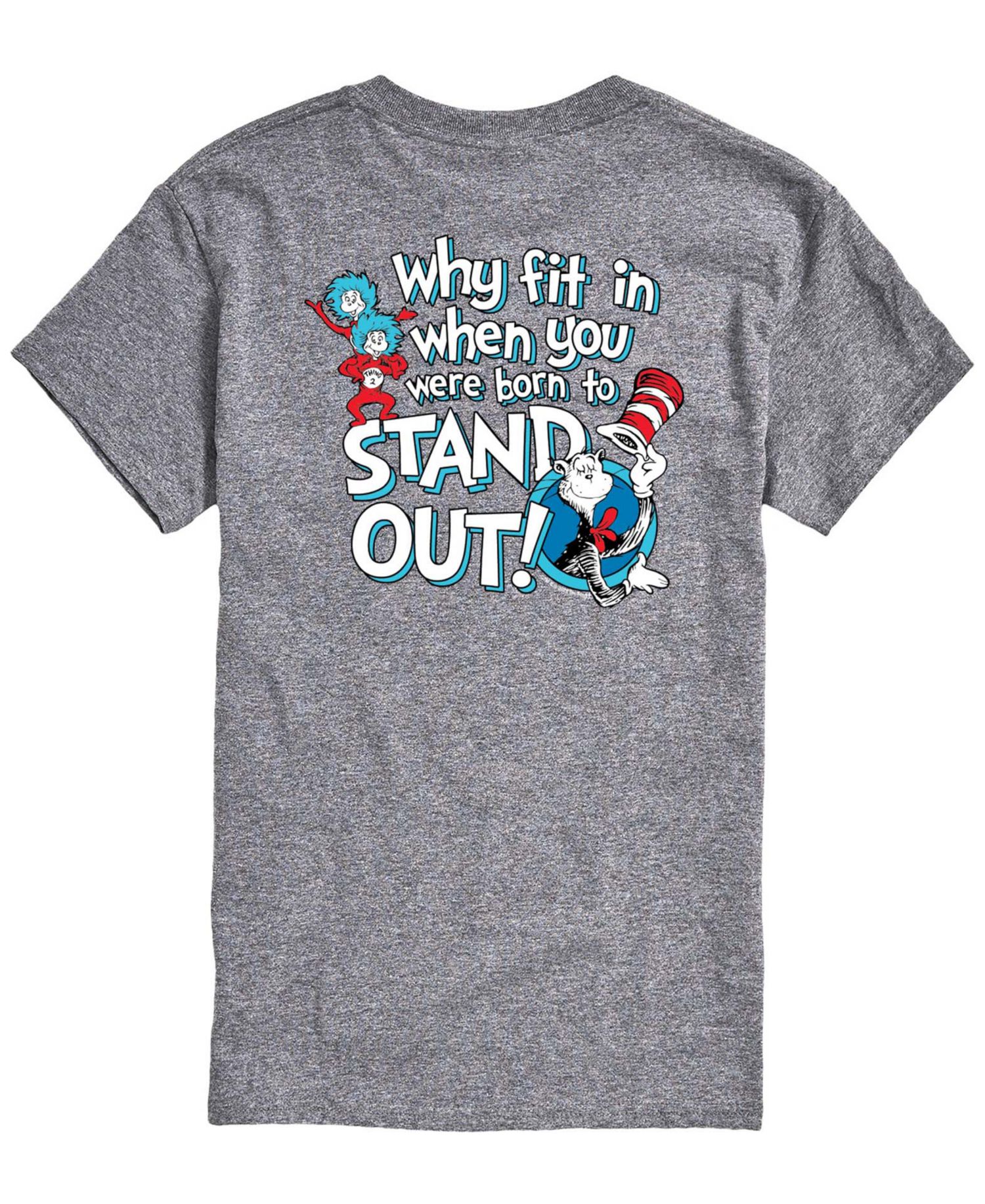 Men's Dr. Seuss Cat In The Hat Stand Out Short-Sleeve Graphic T-Shirt