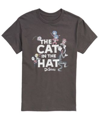Men's Dr. Seuss Cat In Hat & Things Vintage Faded Short-Sleeve Graphic T-Shirt