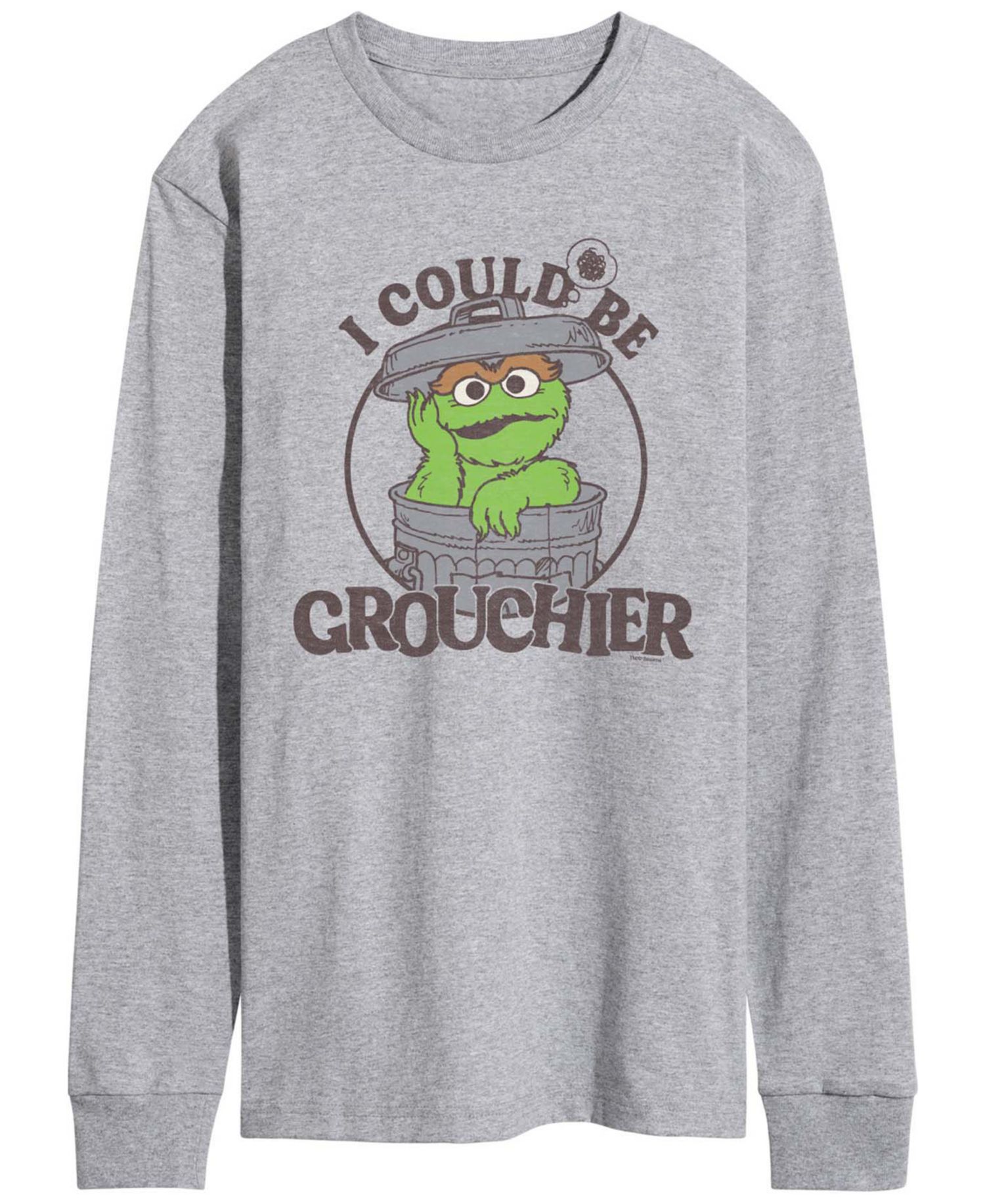 Men's Sesame Street Could Be Grouchier Oscar Long-Sleeve Graphic T-Shirt