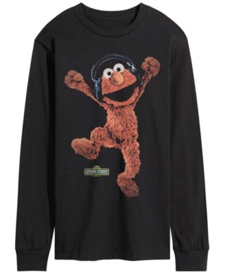 Men's Sesame Street Elmo Vintage Faded Long-Sleeve Graphic T-Shirt