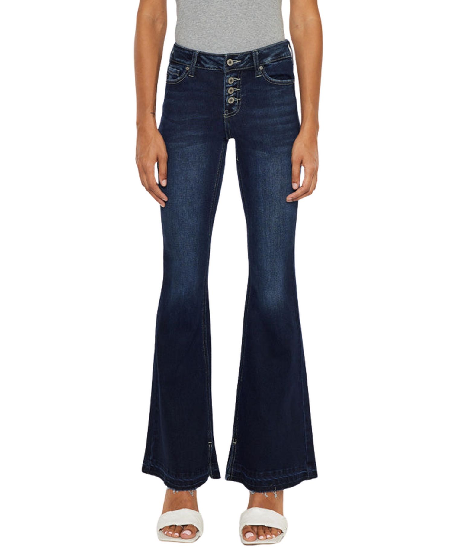 Women's Lurice Mid Rise Flare Jeans