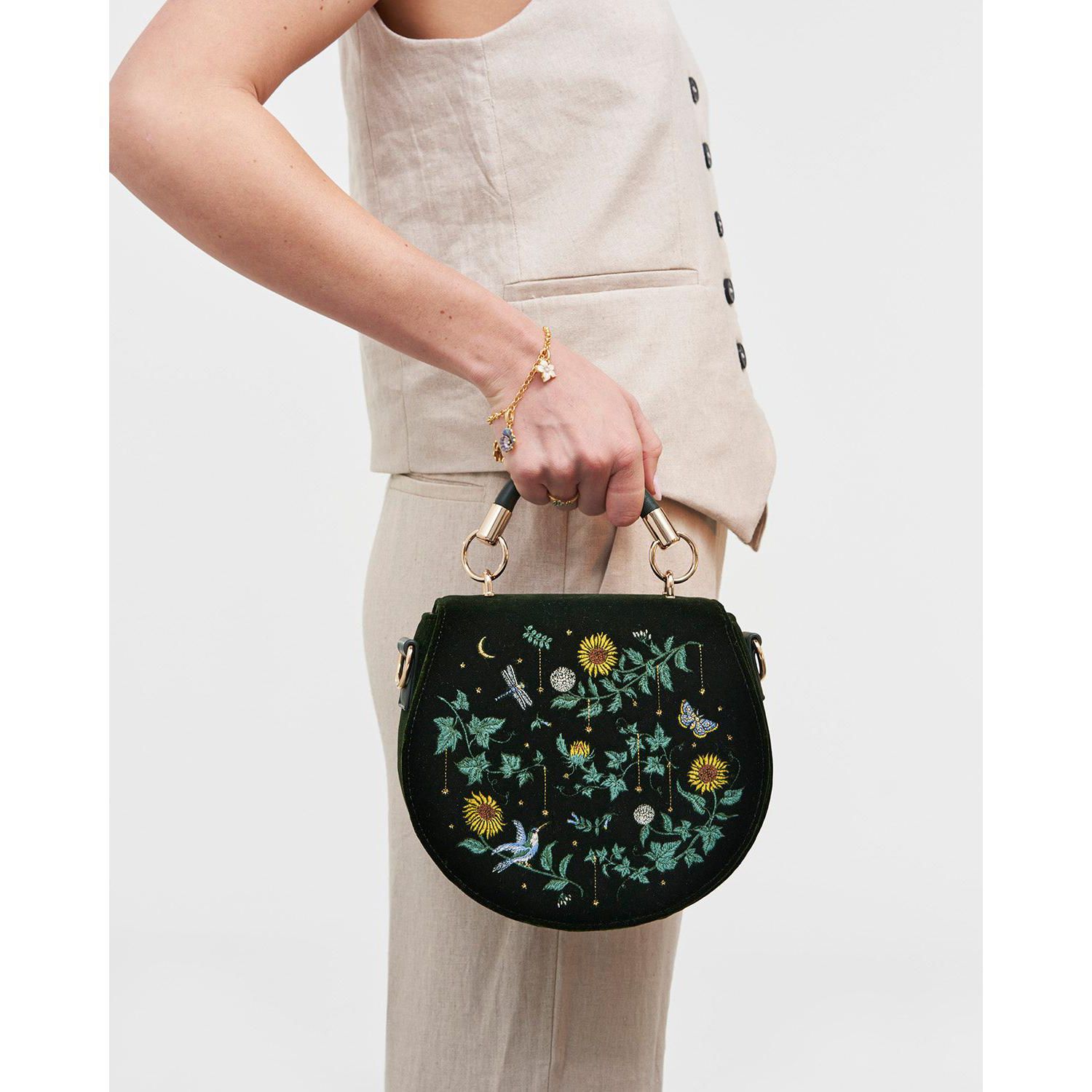 Women's Charlotte Sunflower Top Handle Bag