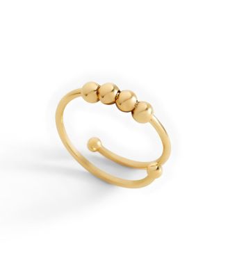 Adjustable Beaded Fidget Ring