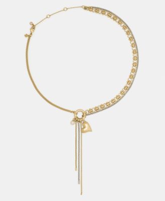 Two-Tone Chain Reaction Pendant Necklace