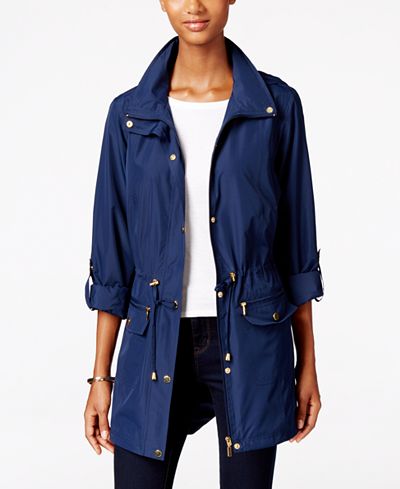 Style & Co Hooded Anorak Jacket, Created for Macy's - Coats - Women ...