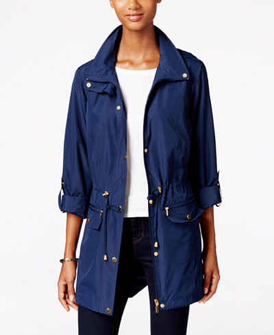 Style & Co Hooded Anorak Jacket, Created for Macy's - Coats - Women ...