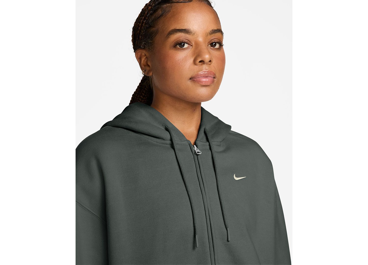 Women's Studio Fleece Medium Weight Oversized Full-Zip Hoodie