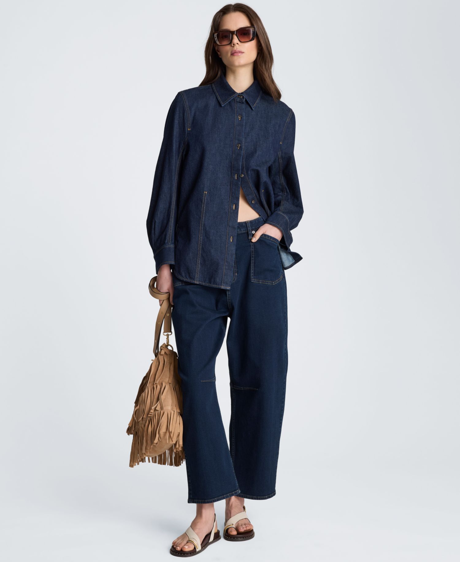 Women's High-Rise Barrel Leg Jeans
