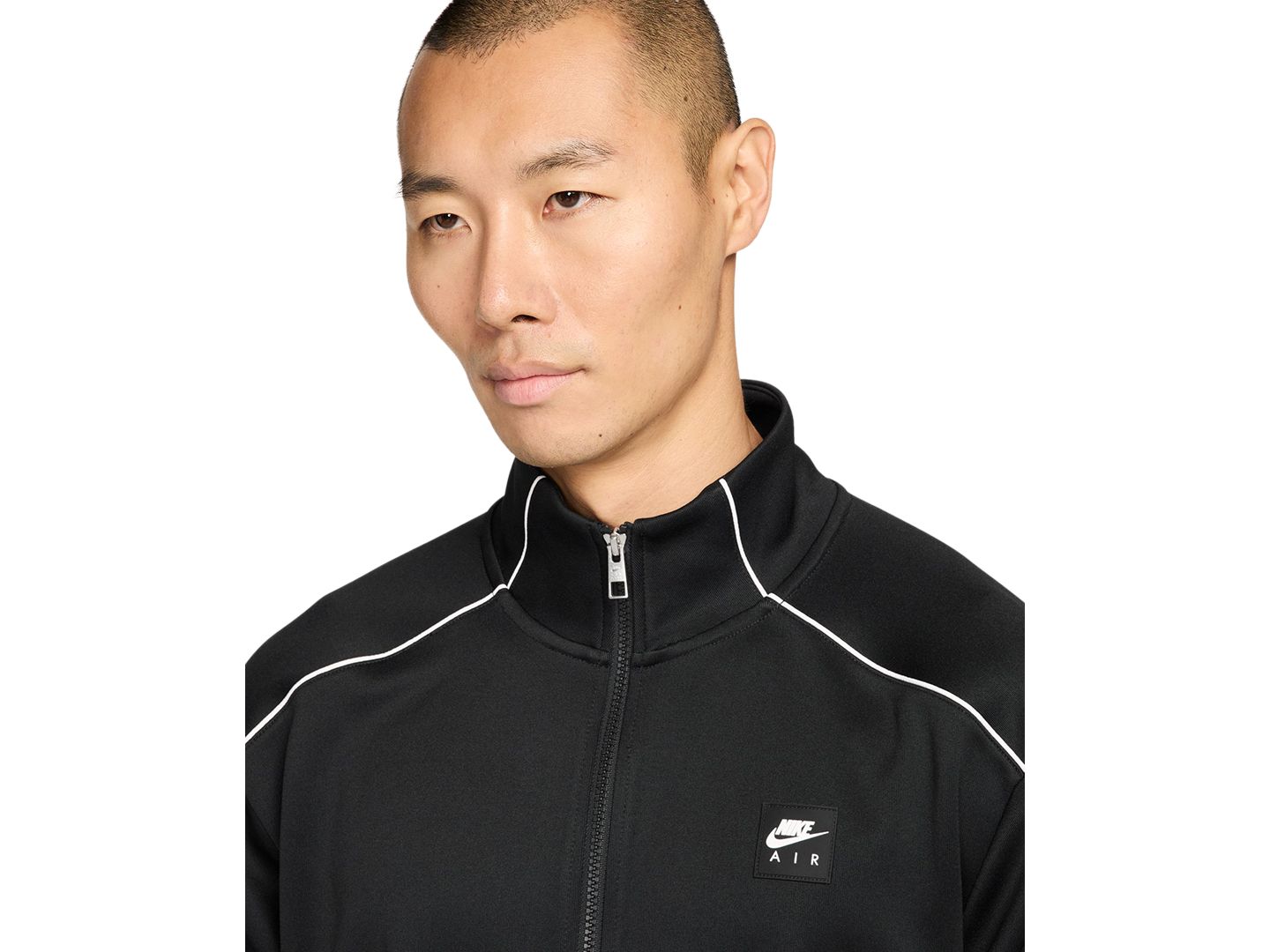 Мужская куртка Nike Air Knit Front-Zip, цвет: Чёрный — фото 2