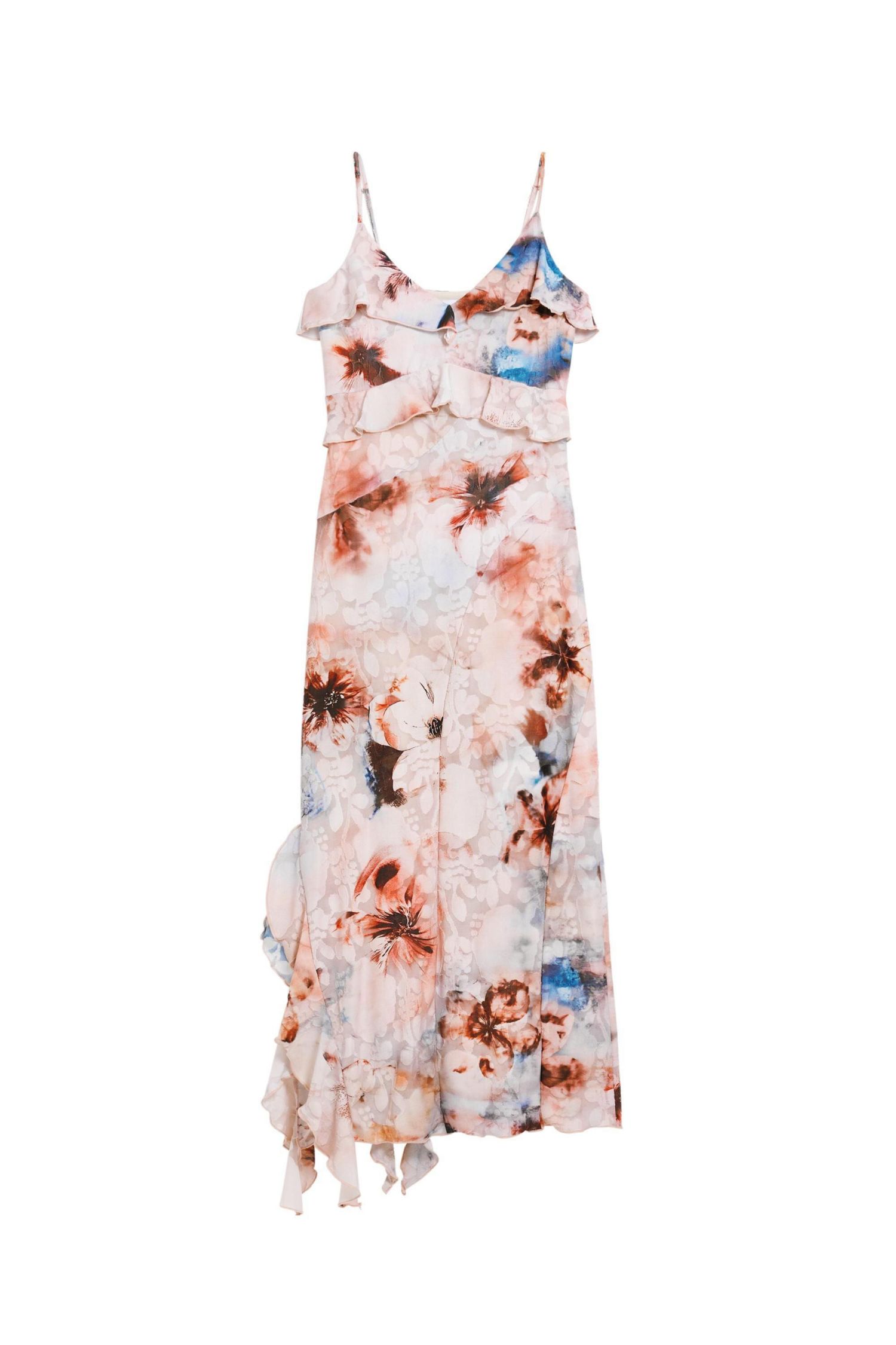 Women's Floral ruffle dress