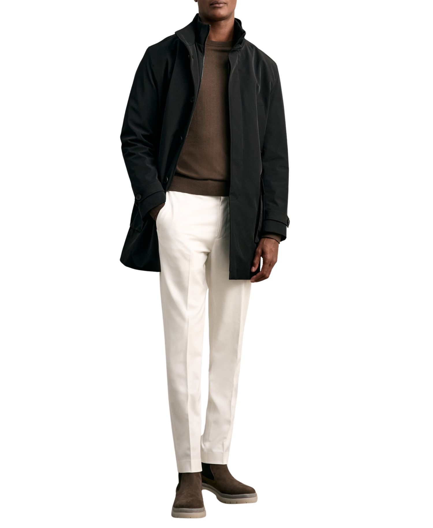Men's Player Hybrid Removable-Gilet Overcoat