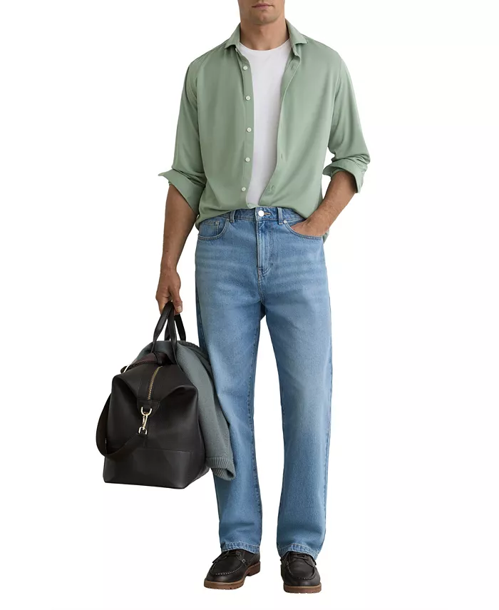 Men's Davaro Regular-Fit Stretch-Modal Cutaway-Collar Shirt - thumbnail 4