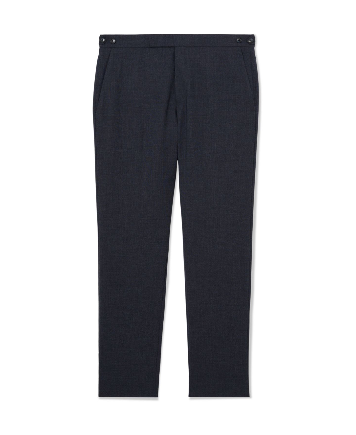 Мужские брюки REISS Fiber Wool Textured Tailored-Fit, цвет: Синий — фото 5