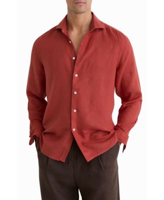 macys mens red dress shirt Men's Red Button Up Dress Shirts