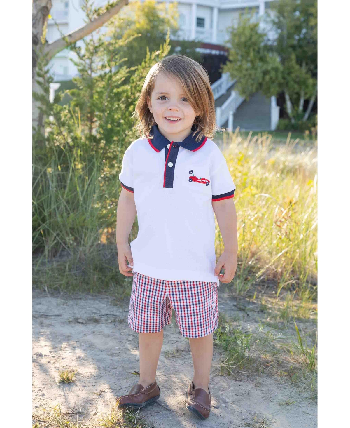 Florence Eiseman Little Boys Plaid Seersucker Short
