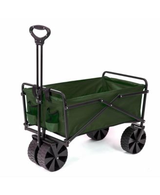 150lb Capacity Collapsible Steel Frame Outdoor Utility Wagon Cart