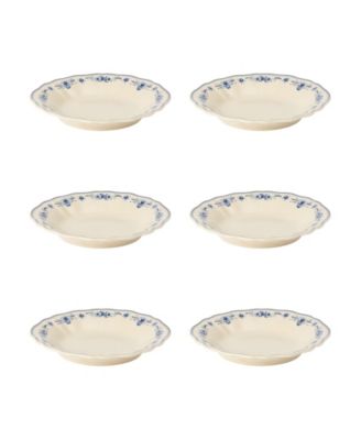 Vila Floral Pattern Pasta Plates, Set of 6
