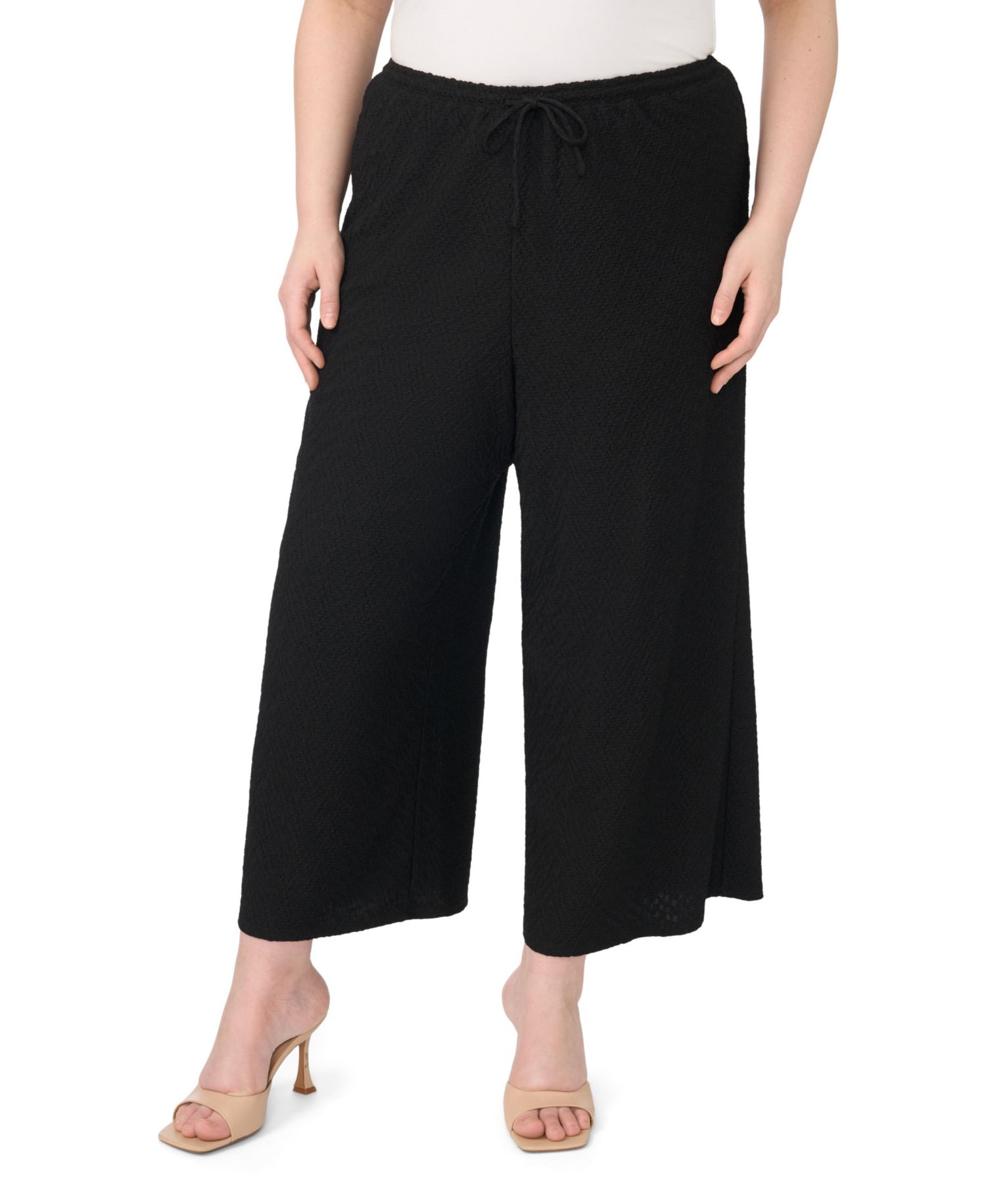 Plus Size Mid-Rise Pull-On Pants
