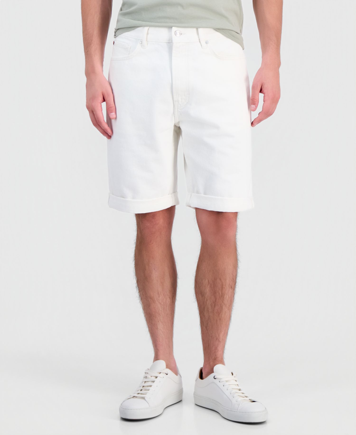 HUGO by Men's Tapered-Fit Jean Shorts