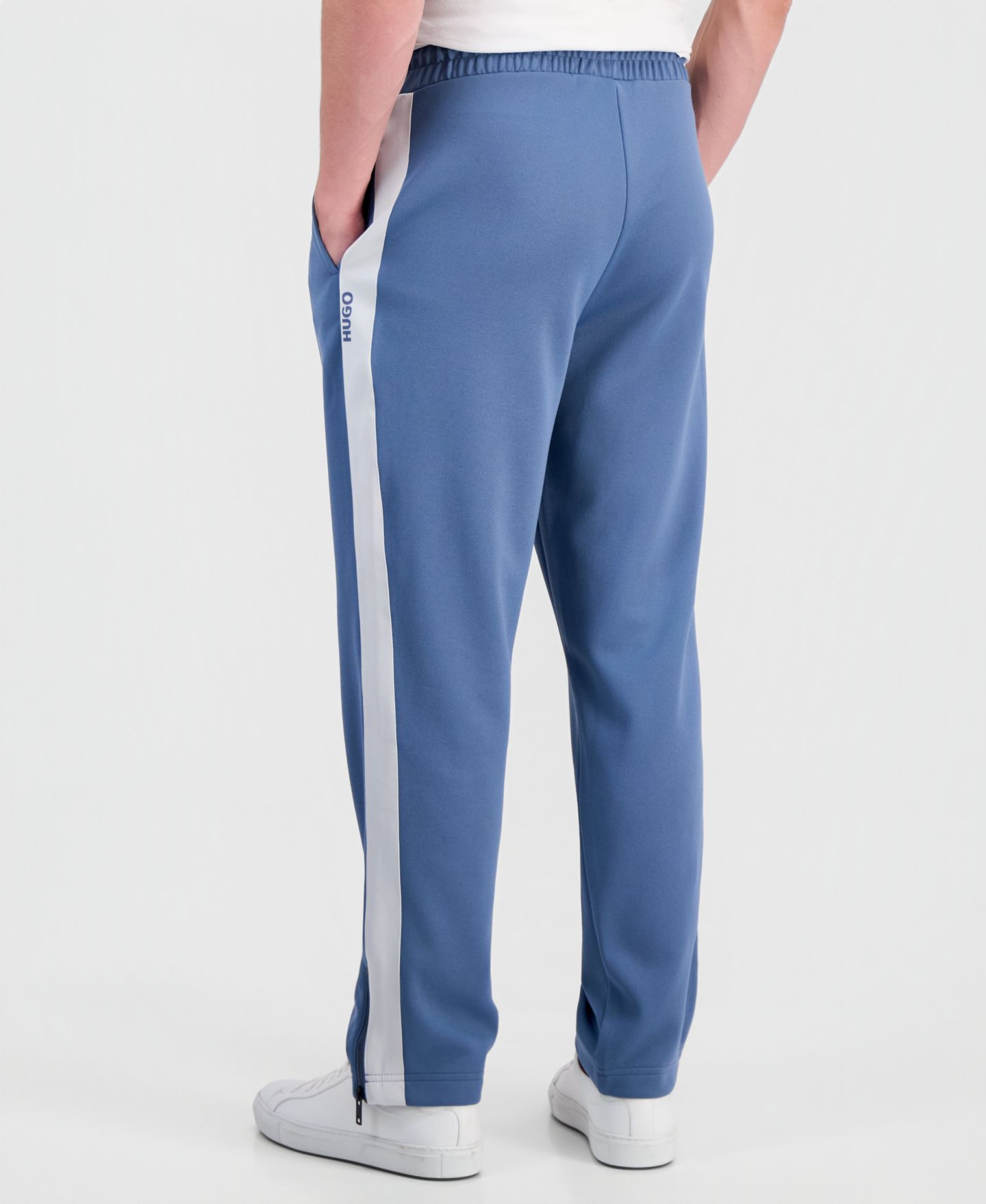 Мужские брюки Hugo Boss HUGO by Dolos Tracksuit, цвет: Синий — фото 4