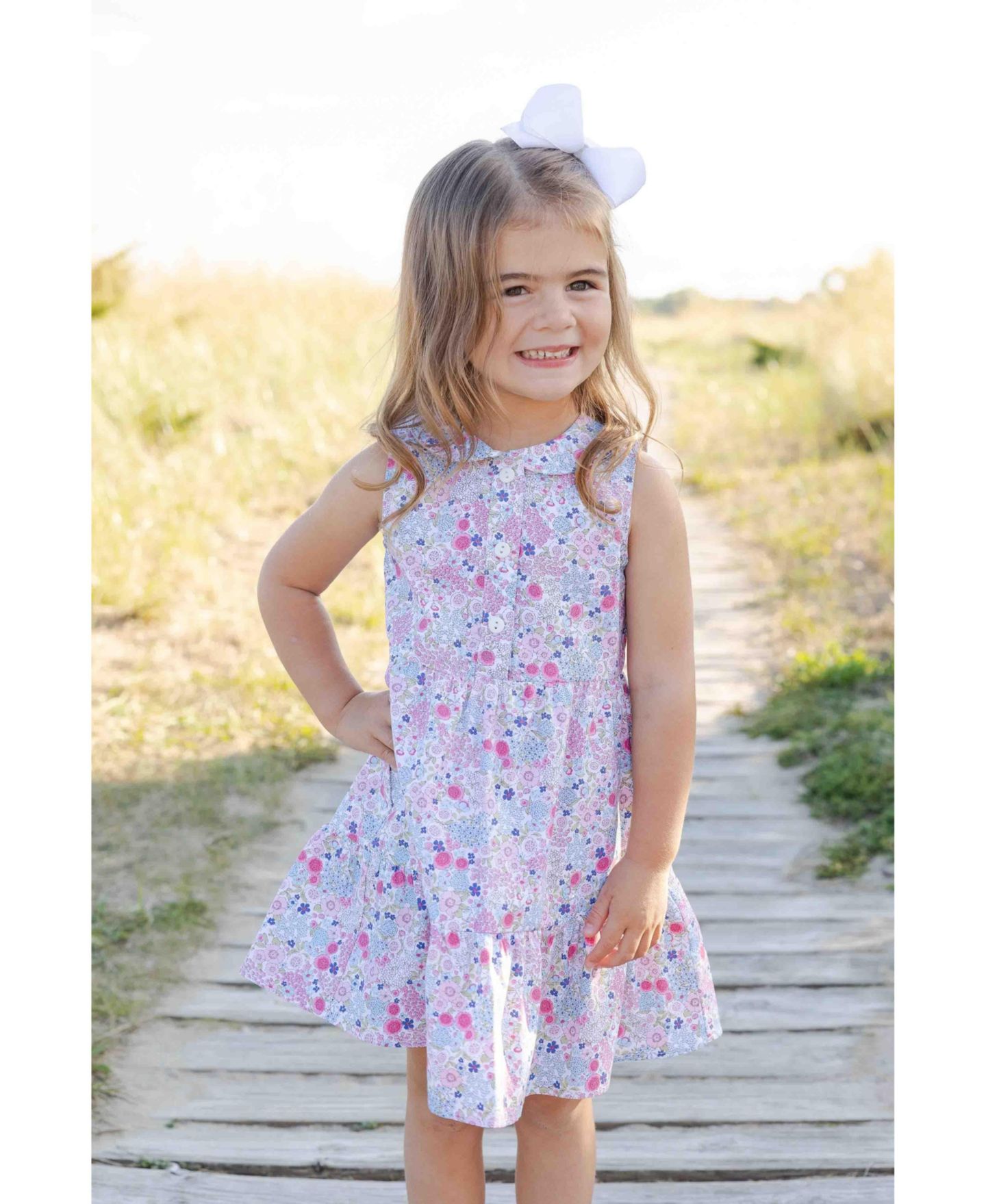 Платье Florence Eiseman Floral Print Dress для девочек — фото 4