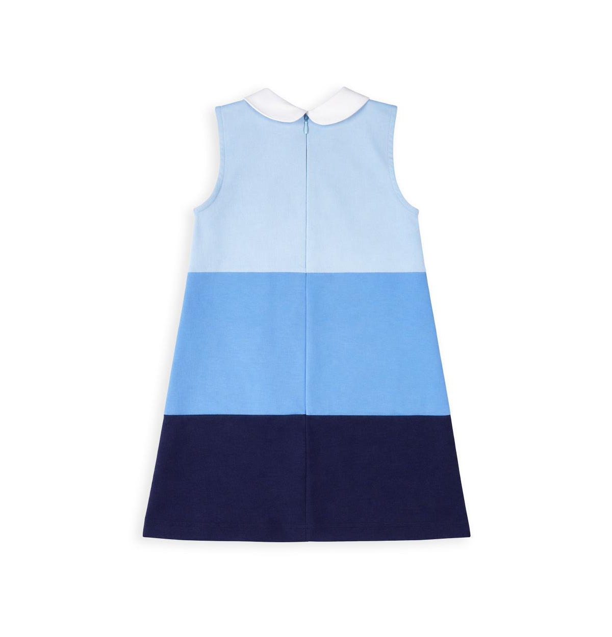 Florence Eiseman Little Girl Colorblock Knit Dress With Flower
