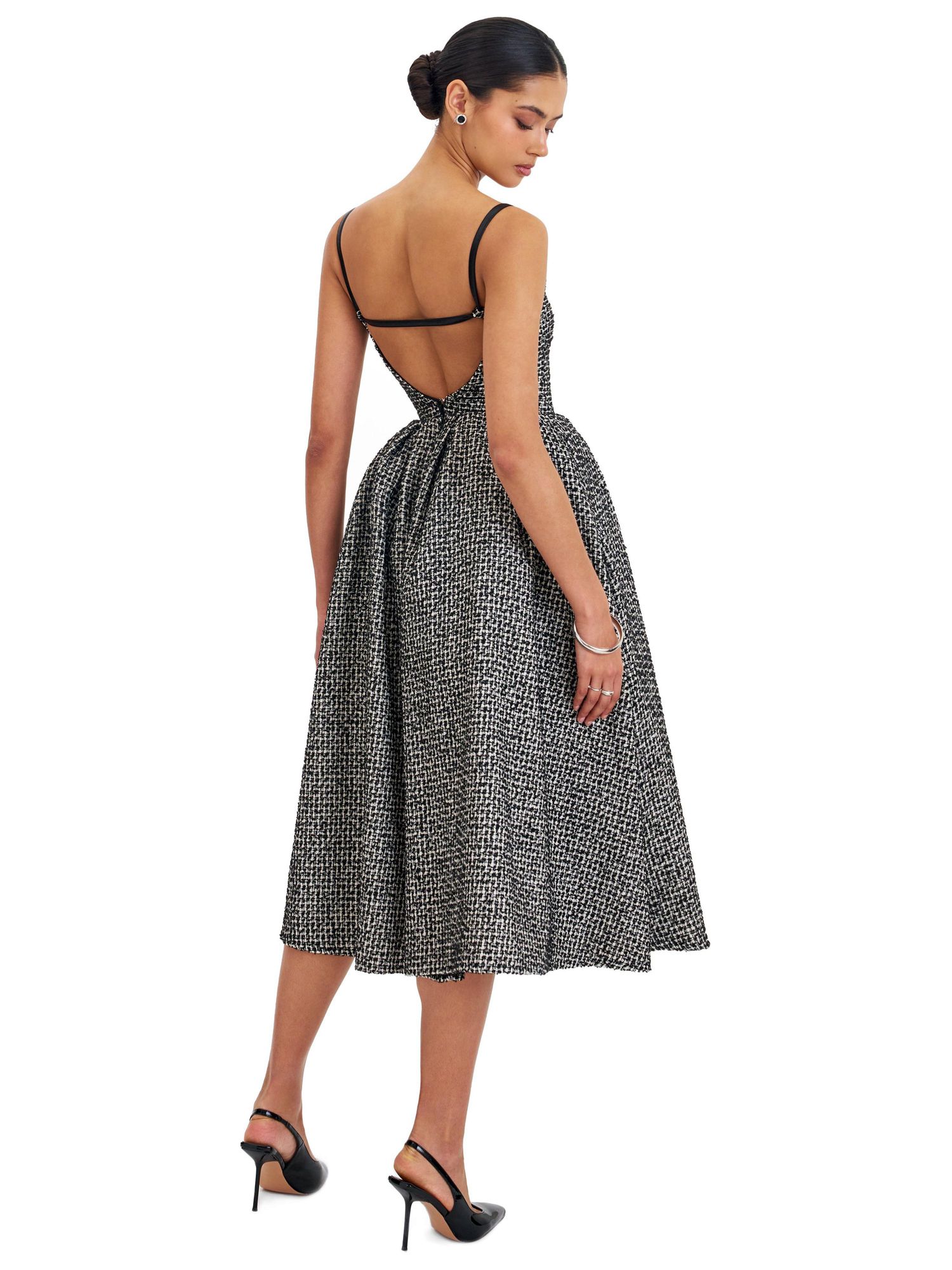 Women's Katalina Tweed Backless Midi Dress