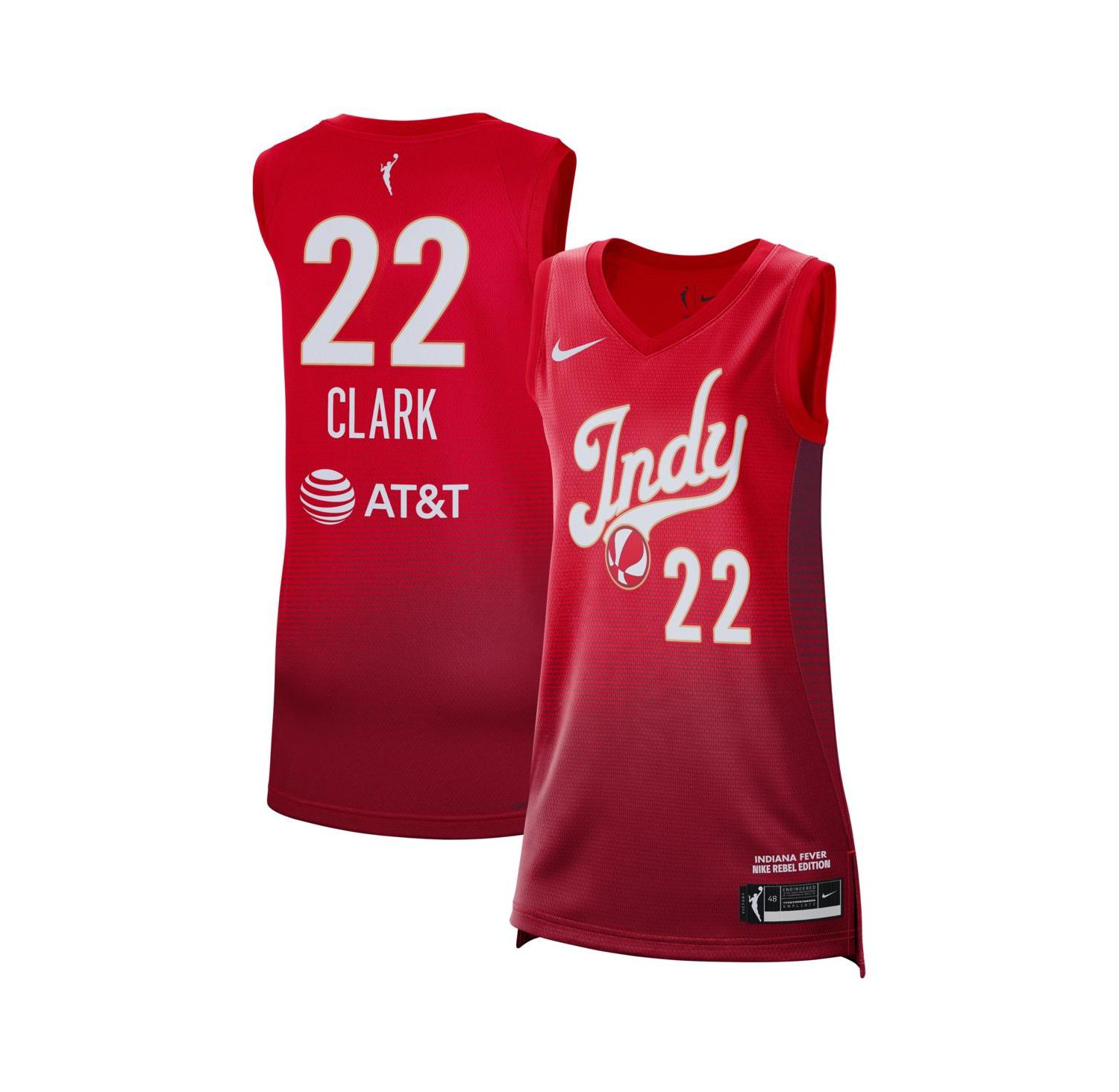 Men's and Women's Caitlin Clark Red Indiana Fever Victory Jersey - Rebel Edition