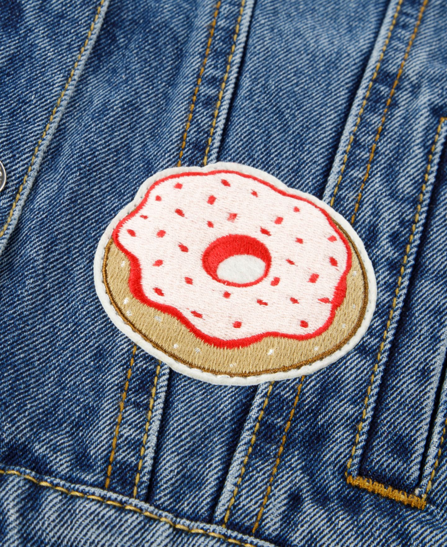 Куртка Levi's Patched Denim Trucker Jacket для девочек, цвет: Evie — фото 6
