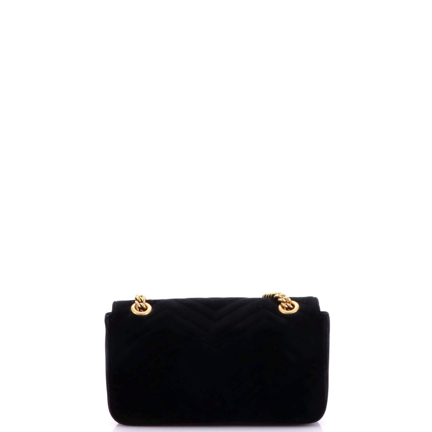 Small GG Marmont Flap Bag Embellished Matelasse Velvet