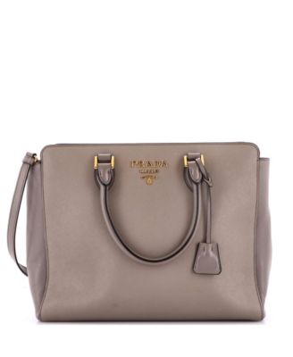 Medium Convertible Open Tote Saffiano Leather