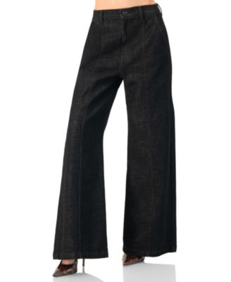 Women's High-Waisted Wide-Leg Denim Jeans